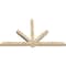 Ekena Millwork Kennewick Rough Sawn Timber Gable Bracket, Douglas Fir, 84"W x 49"H x 4"D x 4"F, 14/12 Pitch GBW084X49X0404KEN00RDF - alternate 4